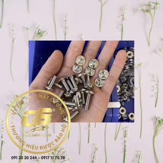 [Chính hãng] 10 con ốc gắn dàn áo 6li10,6li15, 6li20 Inox 304 đầu Sao 5 cạnh mới...kiểu Salaya-khách chọn theo chiều dài