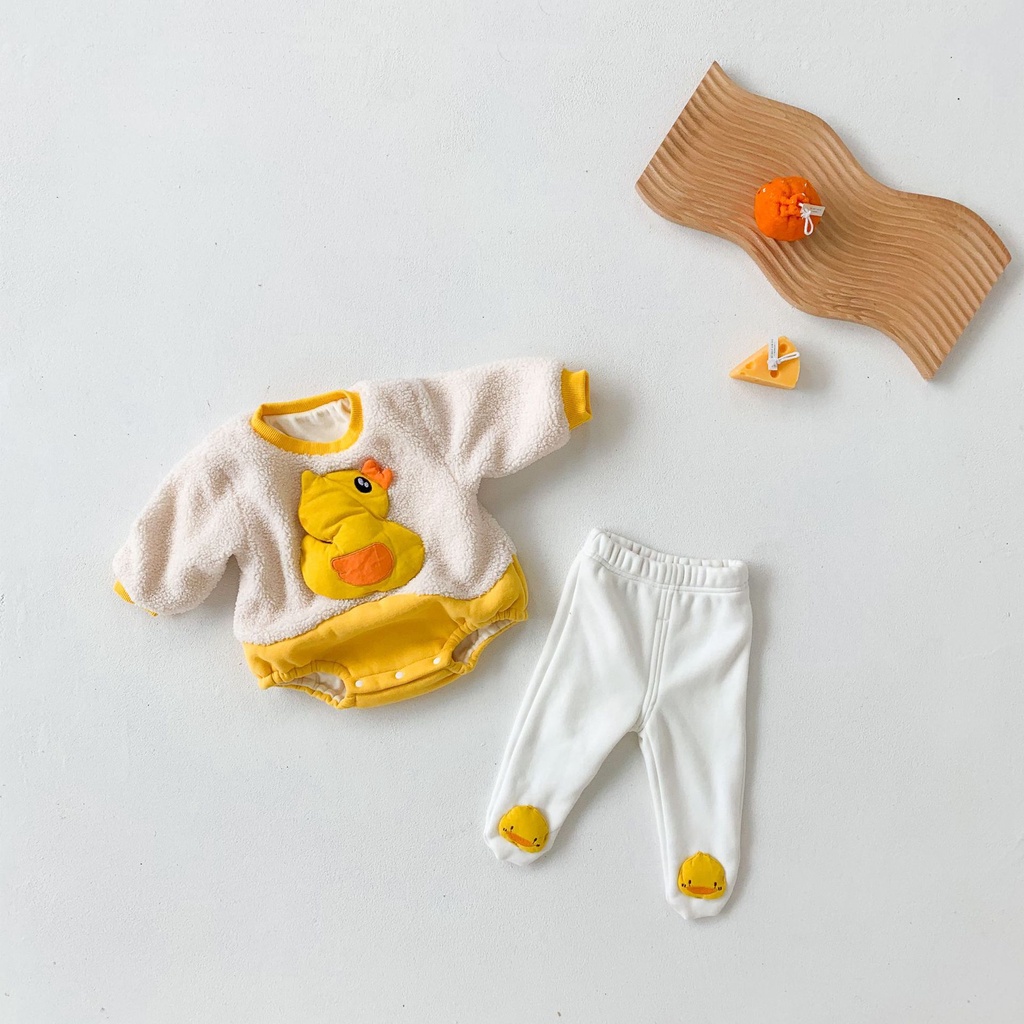 Baby Winter Clothes Newborn Cartoon Christmas Long Sleeve Warm Romper