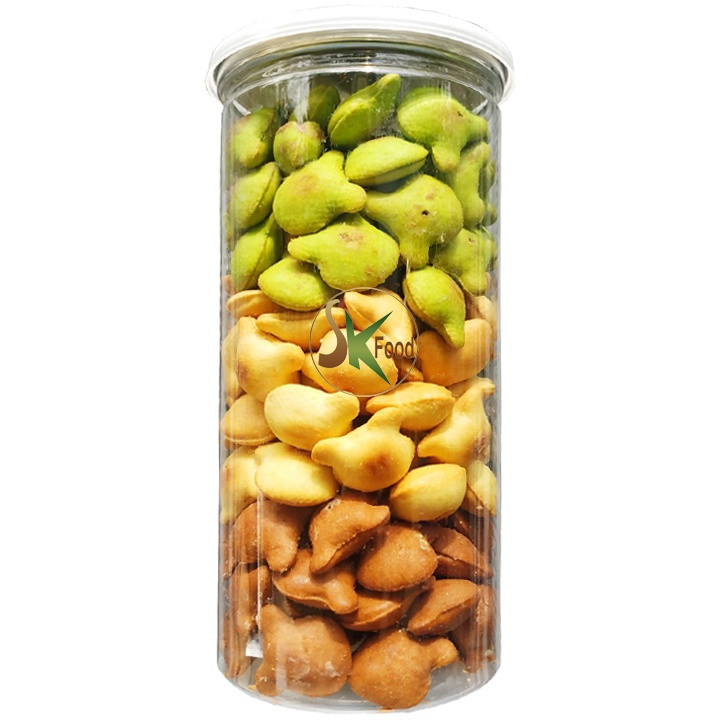 COMBO 2 HŨ BÁNH GẤU NHÂN KEM LOẠI 1 THƠM NGON HIỆU SKFOOD - MỖI HŨ 350G