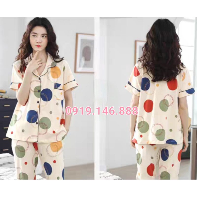 Pyjama lụa Quảng Châu loại 1 đồ bộ mặc nhà | BigBuy360 - bigbuy360.vn
