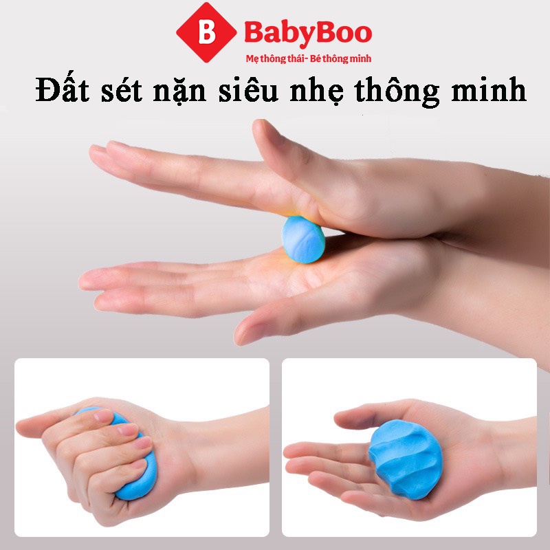 Đất sét tự khô nhật 36 màu Babyboo, Đất nặn an toàn cho bé, siêu nhẹ dễ dàng tạo hình trang trí cho bé