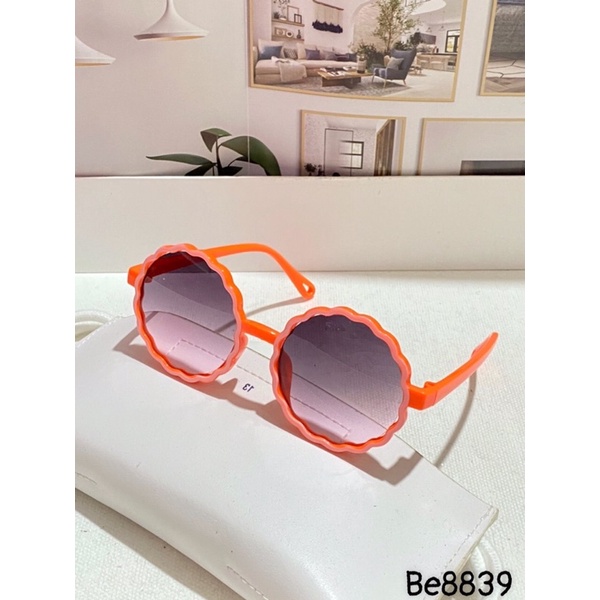 Kính mát mat em bé chống UV400, thiết kế mắt tròn dễ đeo, màu sắc thời trang