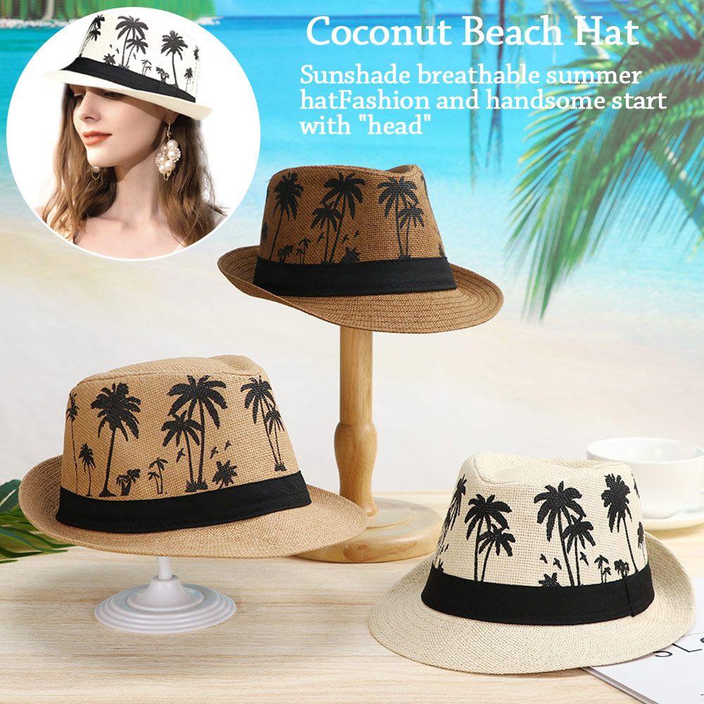 Mũ Fedora Đi Biển Mùa Xuân Hè Cho Cặp Đôi