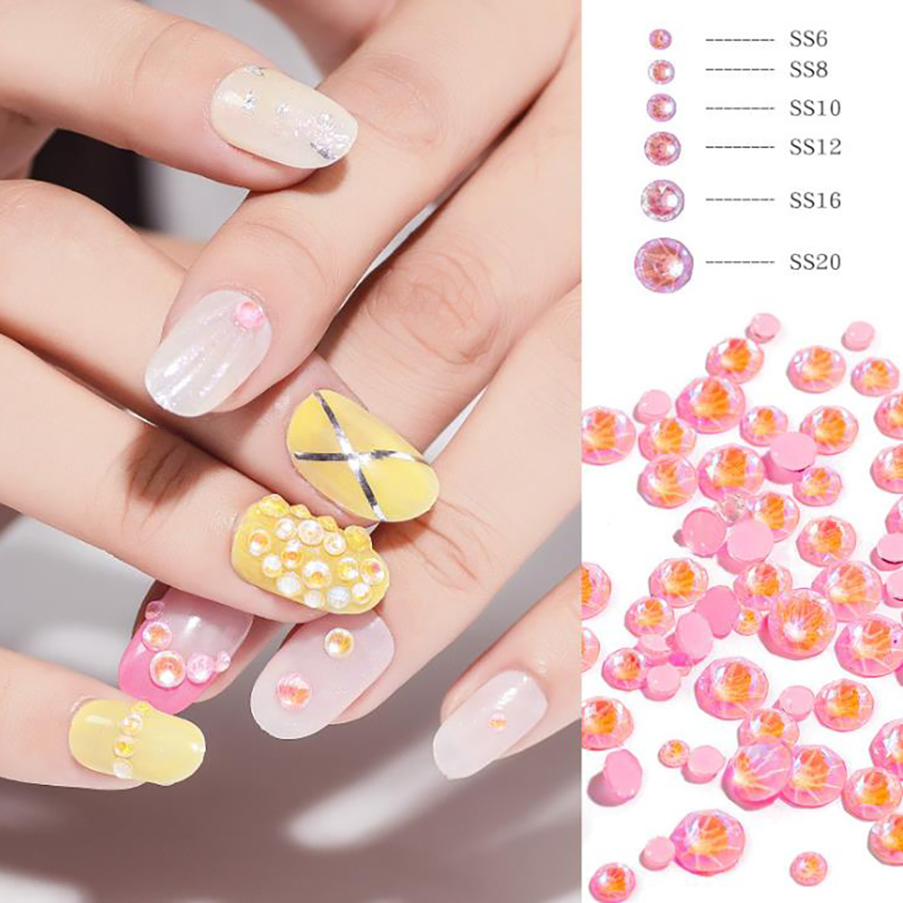 Túi hạt đá dạ quang dành cho trang trí móng tay nghệ thuật DIY