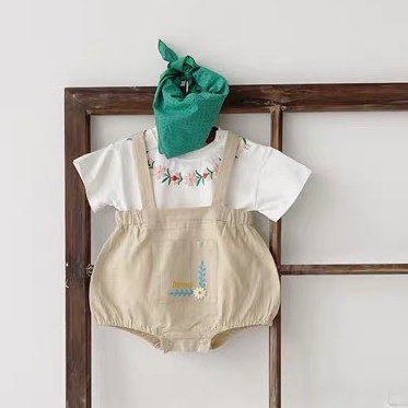 Bodysuit cho bé gái sơ sinh 1 2 tuổi, body đũi hàn trẻ em