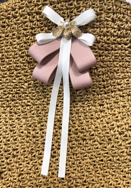 Nơ Cài Áo Đính Đá Con Ong Sang Trọng