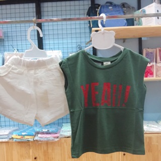 Set ba lỗ quần thô đũi