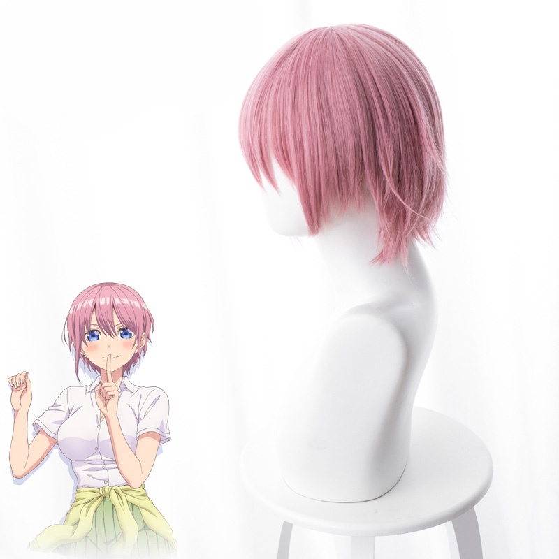 [sẵn] Wig/tóc giả cosplay Ichika Nakano - Gotoubun no Hanayome: Nhà có năm nàng dâu màu hồng [Miu Cos
