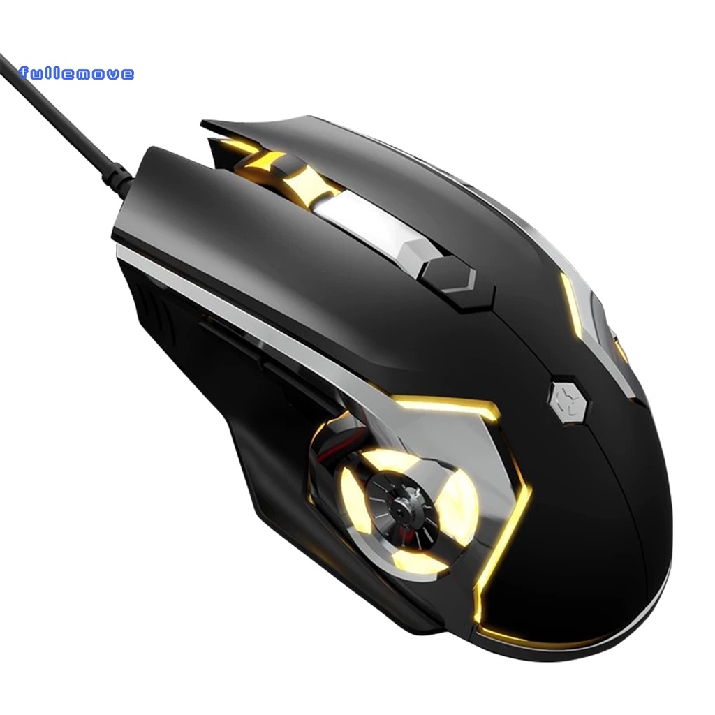 FM  5 Colors Optional Desktop Mouse Ergonomic Game Wired Mouse High Sensitivity for Computer