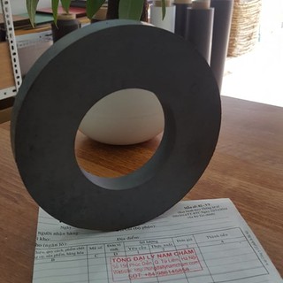 Nam châm Ferrite 100x20mm lỗ 40mm