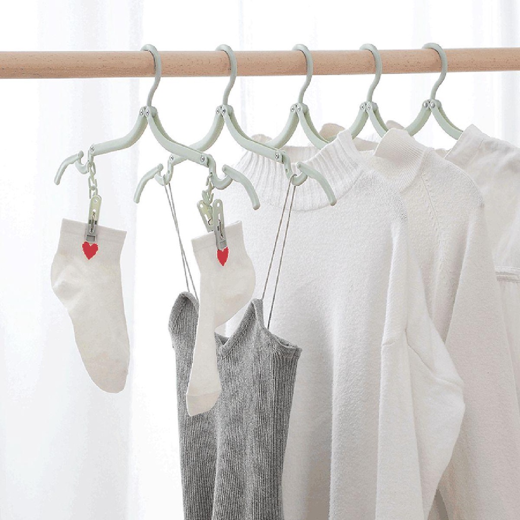 Kẹp Phơi Quần Áo Chống Gió Chống Trượt Có Thể Gấp Gọn Tiện Dụng