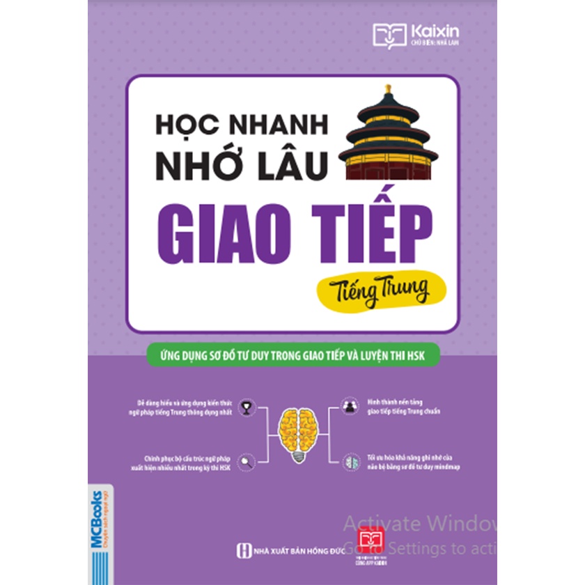 Sách - Học Nhanh Nhớ Lâu Giao Tiếp Tiếng Trung - Ứng Dụng Sơ Đồ Tư Duy Trong Giao Tiếp Và Luyện Thi HSK