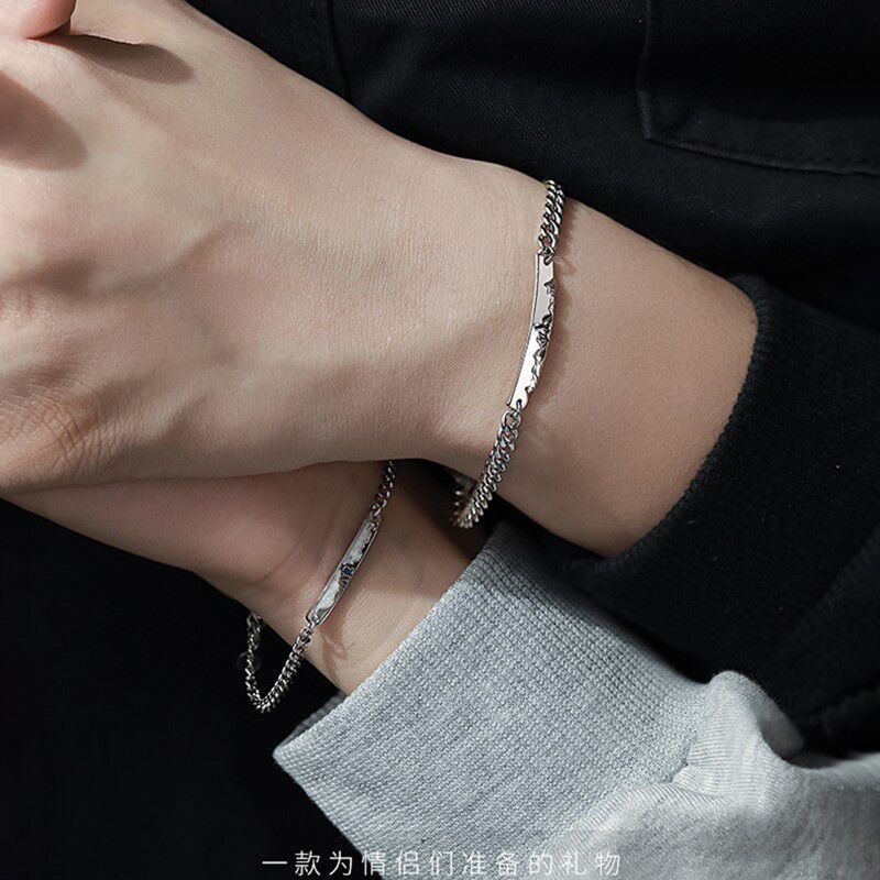 YeYi Wushan Canghai Vòng Tay Cặp Đôi Cảm Giác Cao Chạm Khắc Nhân Vật Thời Trang Cho Nam Nữ