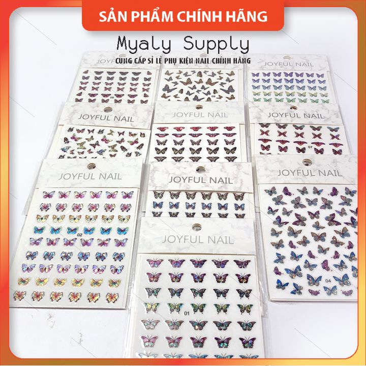 Sticker Bướm Nail 3D 5D 967 - 976