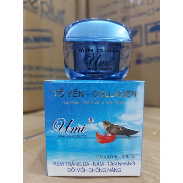 Kem Umi Yến Đỏ Nám Tàn Nhang Đồi Mồi Chống Nắng (xanh nước biển)