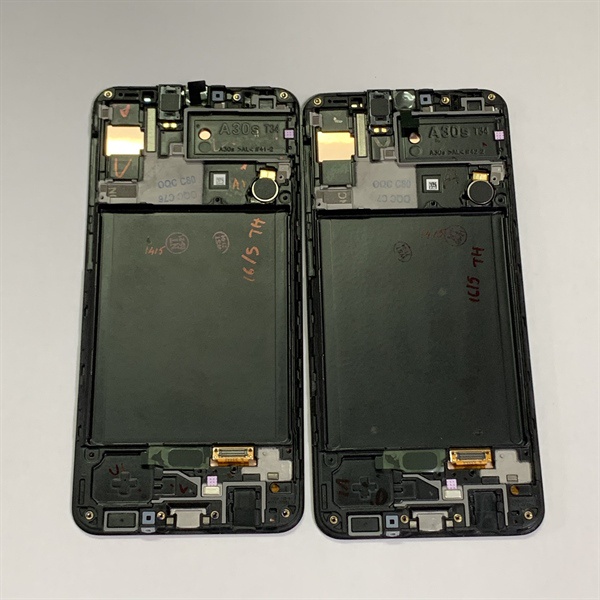 Màn hình Samsung A30S /A307 zin liền khung ĐEN