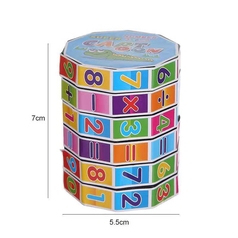 Kids Mathematics Numbers Magic Cube Toy Puzzle Game Gift Children Digital Cube Wholesale Supply