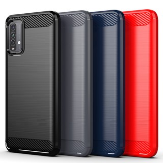 Xiaomi Redmi 9T Phone Case Redmi 9 9A 9C 8 8A 7 7A 6 6A TPU Silicone Brushed Carbon Fiber Back Cover