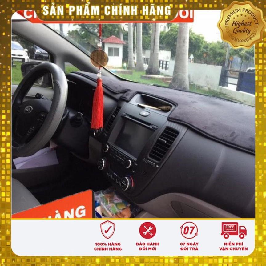 FREE SHIP- Thảm Taplo FORD FOCUS bằng Nhung lông Cừu hoặc Da vân Carbon