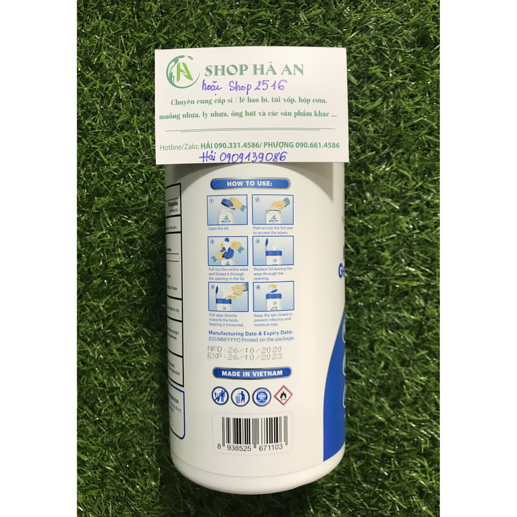 KHĂN GIẤY CỒN DIỆT KHUẨN ECOWIPES DẠNG HỘP ( 120 TỜ /HỘP )