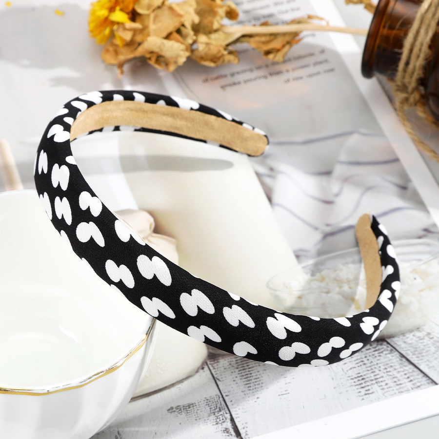 Cài tóc bằng xốp in họa tiết hoa/ chấm bi phong cách Hàn Quốc thanh lịch mới cho nữ