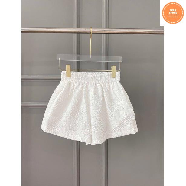 Quần Short Xốp Dập Nổi Siêu Hot-Sooc Ống Rộng Lưng Chun Cạp Cao In Hoa Nổi- Cera Store | BigBuy360 - bigbuy360.vn