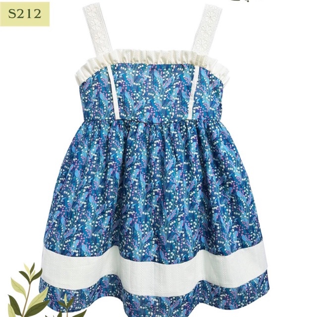 Váy Cotton Thô Hai Dây Bé Gái Size 1y-5y