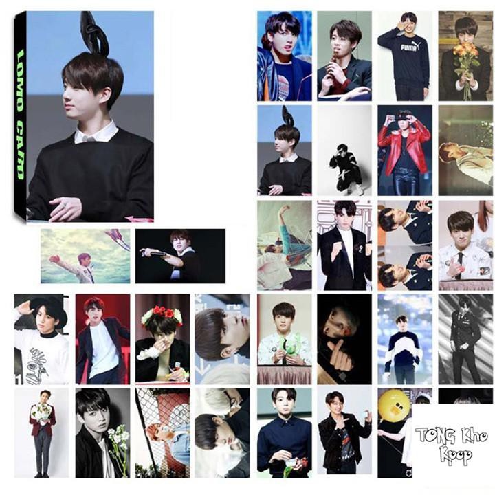 Hộp ảnh Lomo card BTS JUNGKOOK MẪU 2 album ảnh idol thần tượng Hàn Quốc