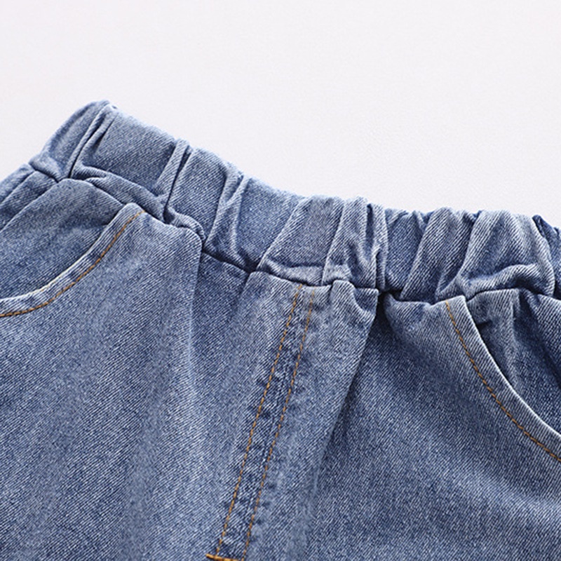 Set áo sơ mi tay dài phối quần jeans thời trang cho bé trai