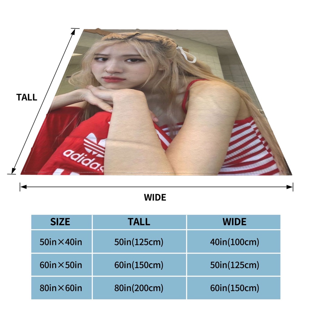 Chăn Bông In Hình Blackpink ROSE