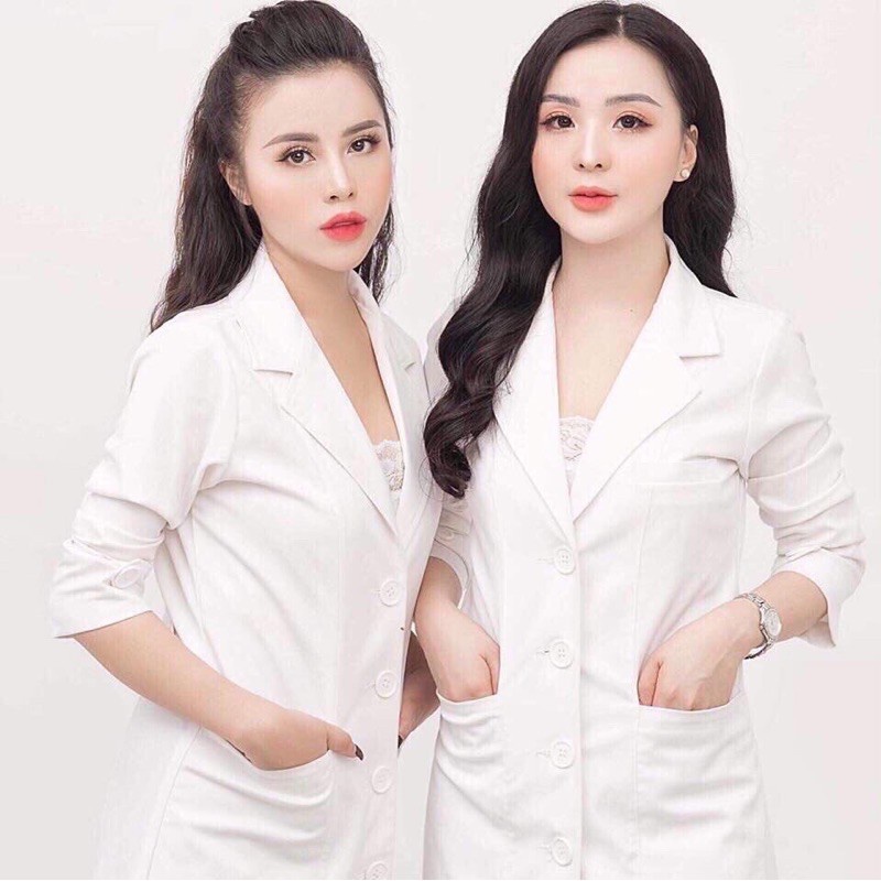 ▥▩Áo Blu Bác Sĩ, Điều Dưỡng May Mẫu Theo Yêu Cầu