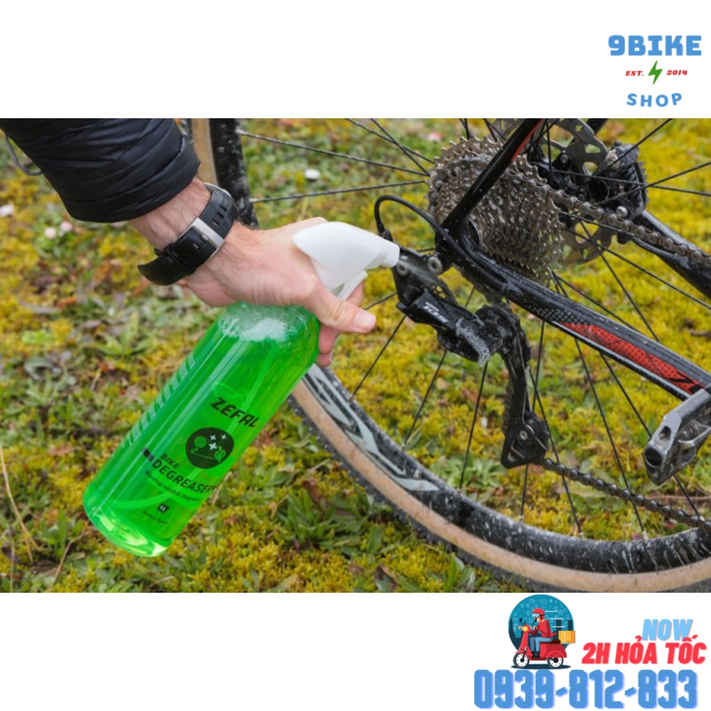 Dung dịch rửa xe đạp chuyên dụng tẩy dầu nhớt Zéfal BIKE BIO DEGREASER dung tích 1000ml