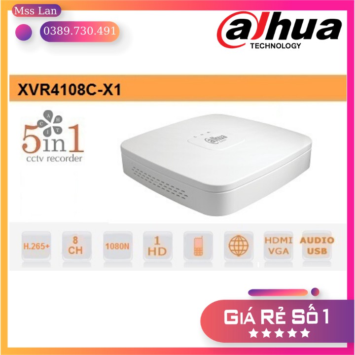 Đầu ghi hình 8 kênh Dahua DH-XVR4108C-X1