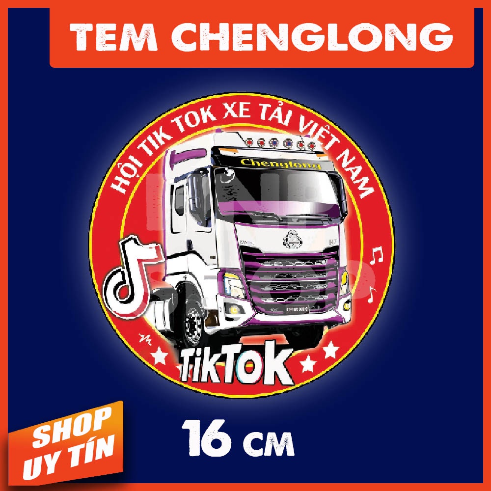 Logo huy hiệu tem xe tải Chenglong Hải Âu H7 [phản quang, chống nước, kèm quà tặng 10k]