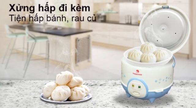 Nồi Cơm Điện Happycook 1,2l-1,8l Bh 12 Tháng Toàn Quốc Chính Hãng