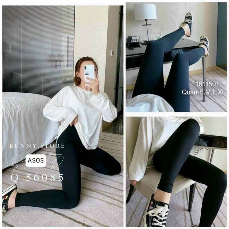 Quần legging assosv dài nâng mông!