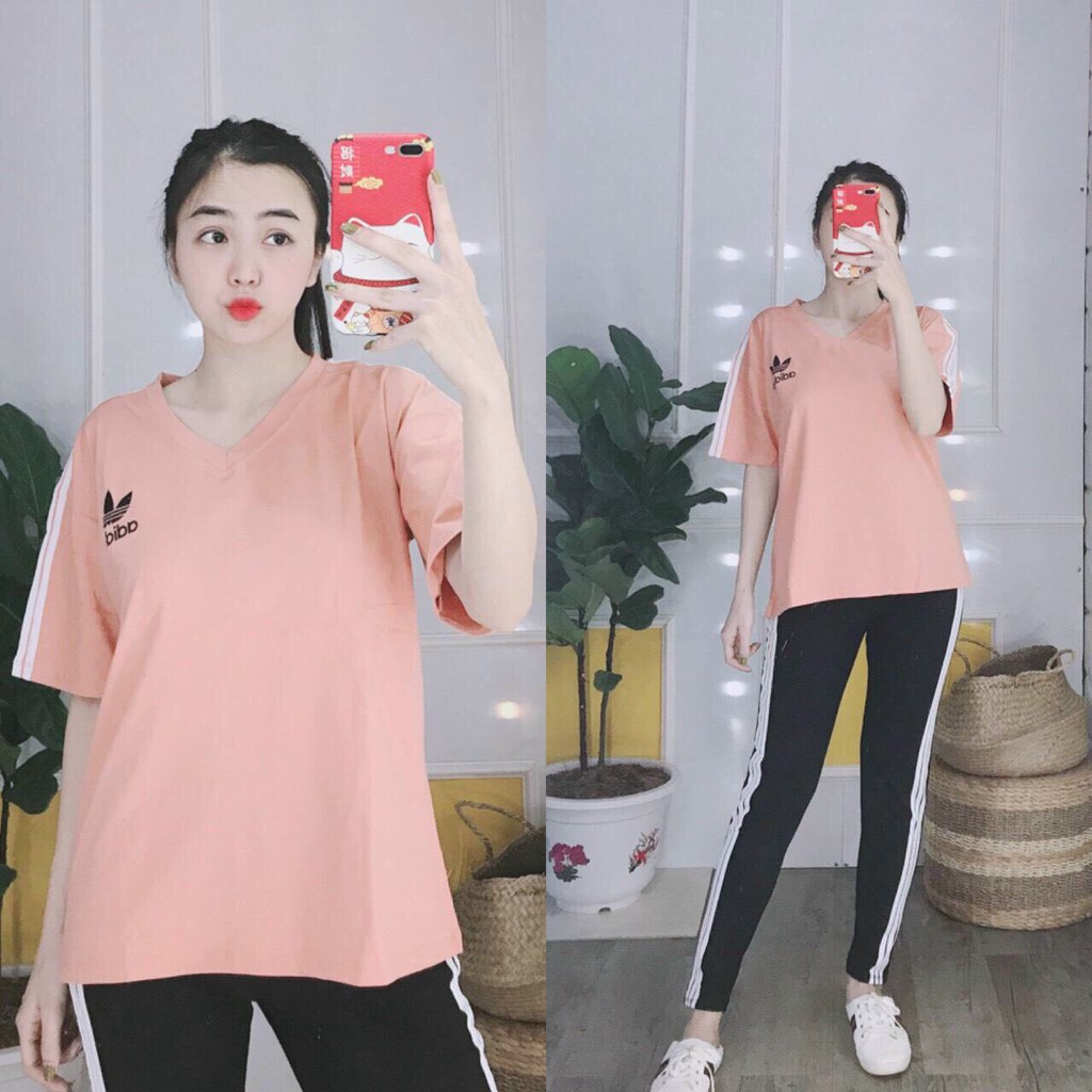 Đồ bộ đồ mặc nhà nữ bigsize 45 -85kg Đồ bộ nữ cotton co giãn ESHOP DB11 thể thao Sét bộ thun nữ đẹp mùa hè quần dài