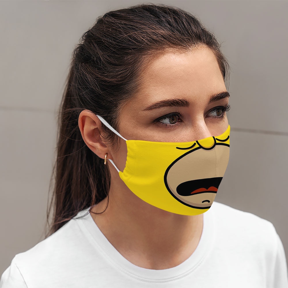 Khẩu trang cute trẻ em cho bé dễ thương đáng yêu thú cưng Hình Vẽ DRAWN CARTWELL vải cotton 100% ngăn bụi mịn kháng khuẩ