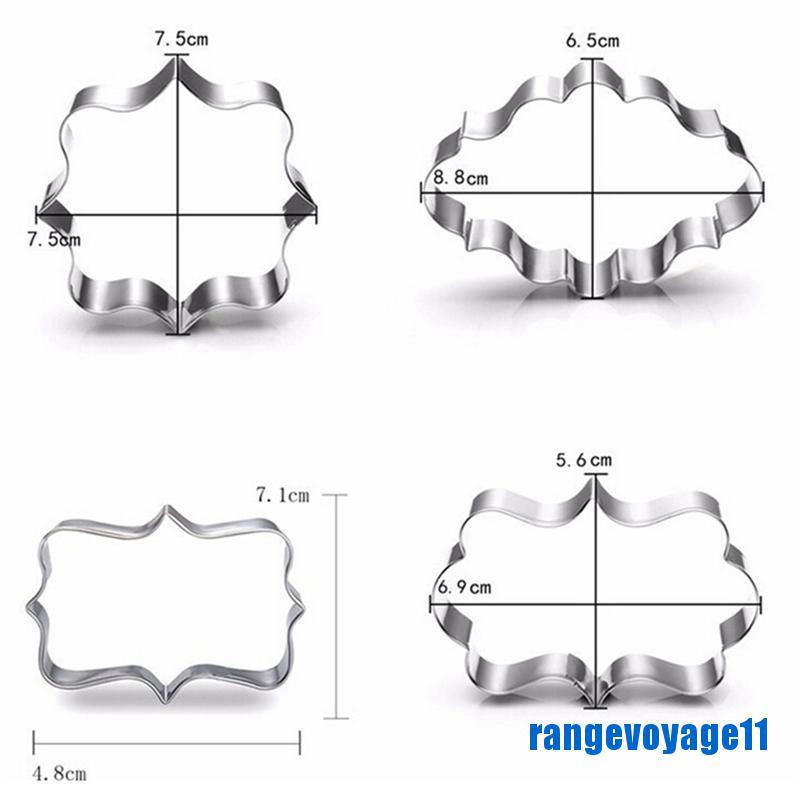 Bộ 4 Khuôn Cắt Bánh Quy Tạo Hình 3D