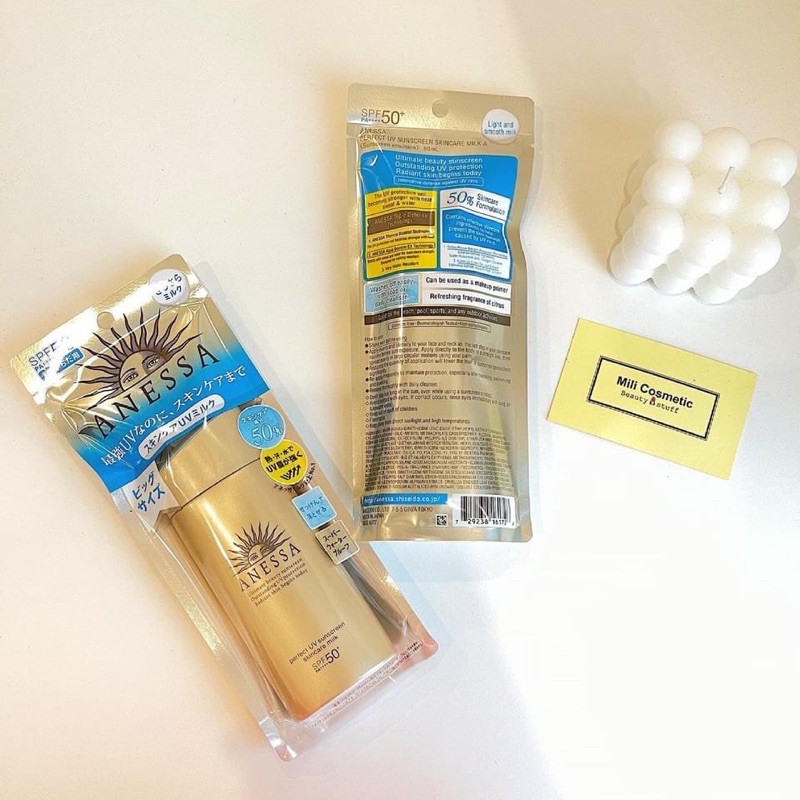 Kem Chống Nắng dạng sữa Shiseido Anessa Perfect UV Sunscreen Skincare Milk SPF50+/PA++++