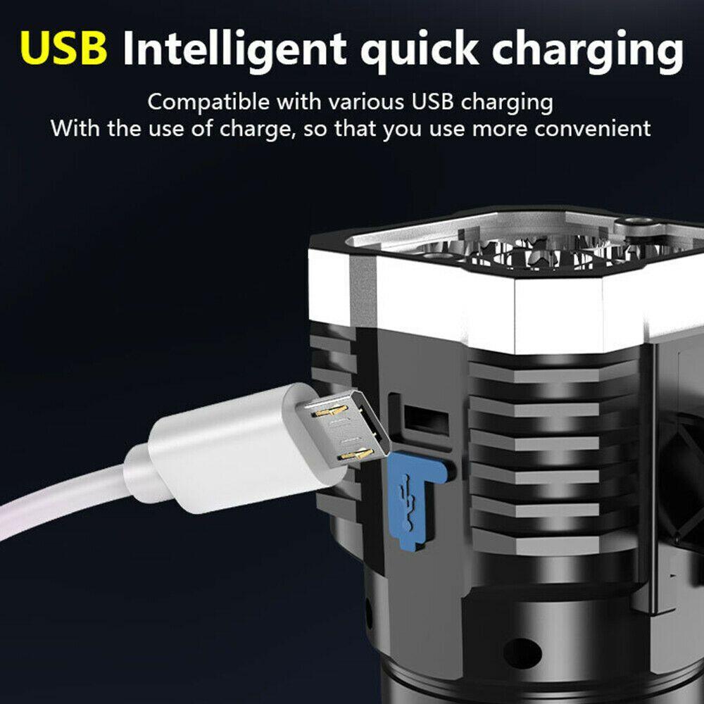 Đèn Pin Led Đa Năng Sạc USB Tiện Dụng