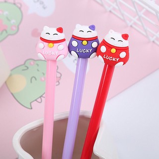 Bút mực nước cute hình mèo thần tài dễ thương