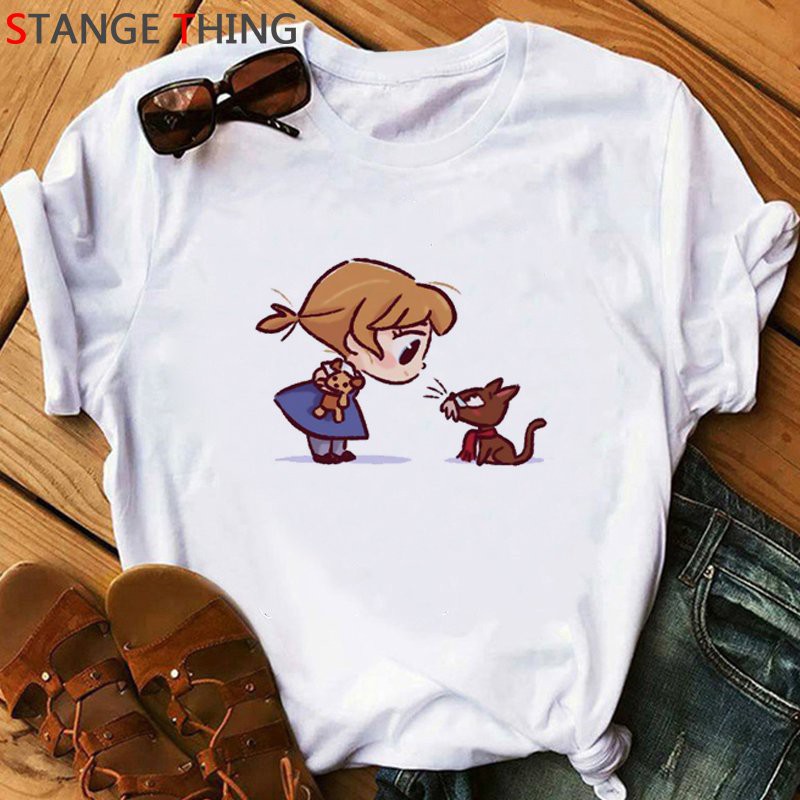 Áo thun phông trắng in hình NHÂN VẬT HOẠT HÌNH CÔNG CHÚA BẠCH TUYẾT SNOW WHITE thời trang phong cách cartoon chibi anime