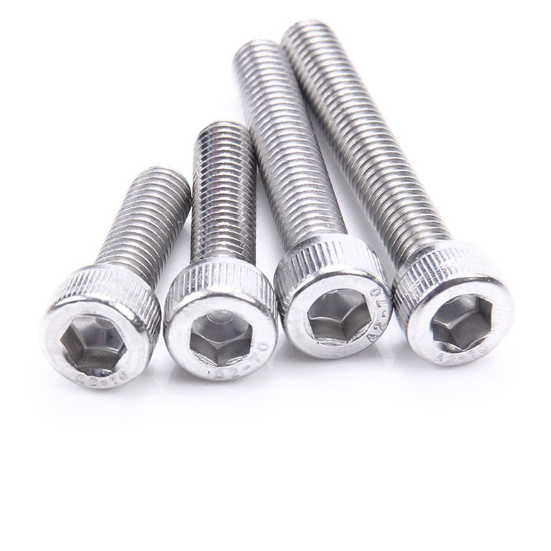 Combo 50c bulong lục giác chìm ĐẦU TRỤ INOX 304 M4, M4X8,M4X10,M4XX12,M4X16,M4X20,M4X25,M4X30,M4X35,M4X40,M4X50