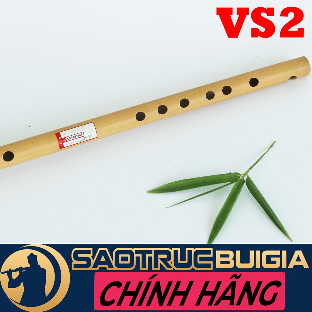 Sáo trúc Bùi Gia  VS2 Đủ Tone - Đô C5 - 6 lỗ - DÒNG CAO CẤP - CÂY SÁO QUY CHUẨN -Tặng TÚI NHUNG