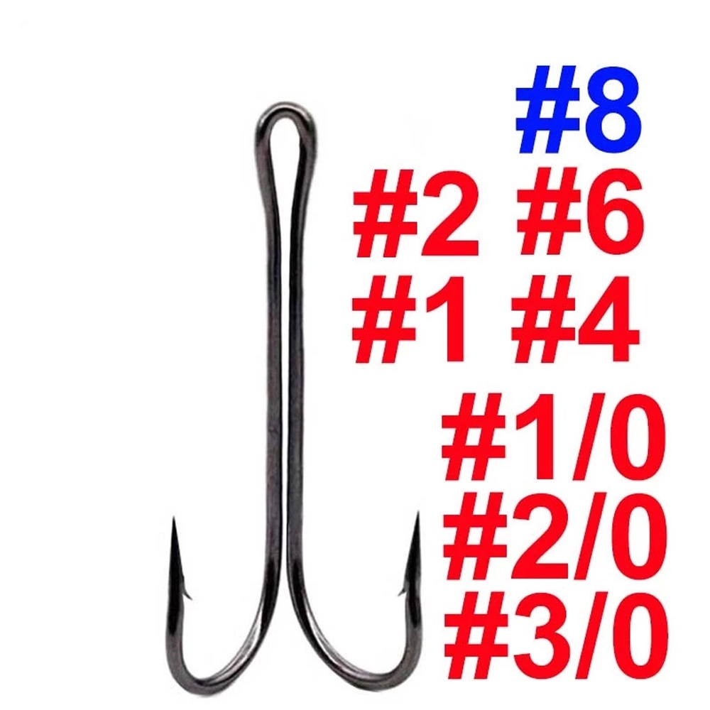 Aaron1 Set 10 Móc Câu Cá Bằng Thép Carbon Chuyên Dụng