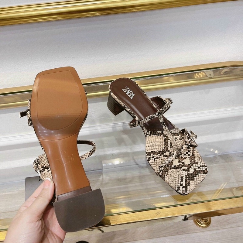 Guốc zara quai rắn 5p fullbox