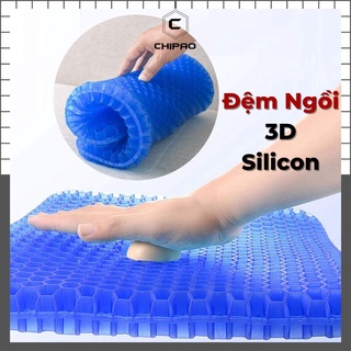 Đệm ngồi 3D silicon, nệm gel tổ ong cao cấp thoáng khí chống đau mỏi CHIPAO STORE