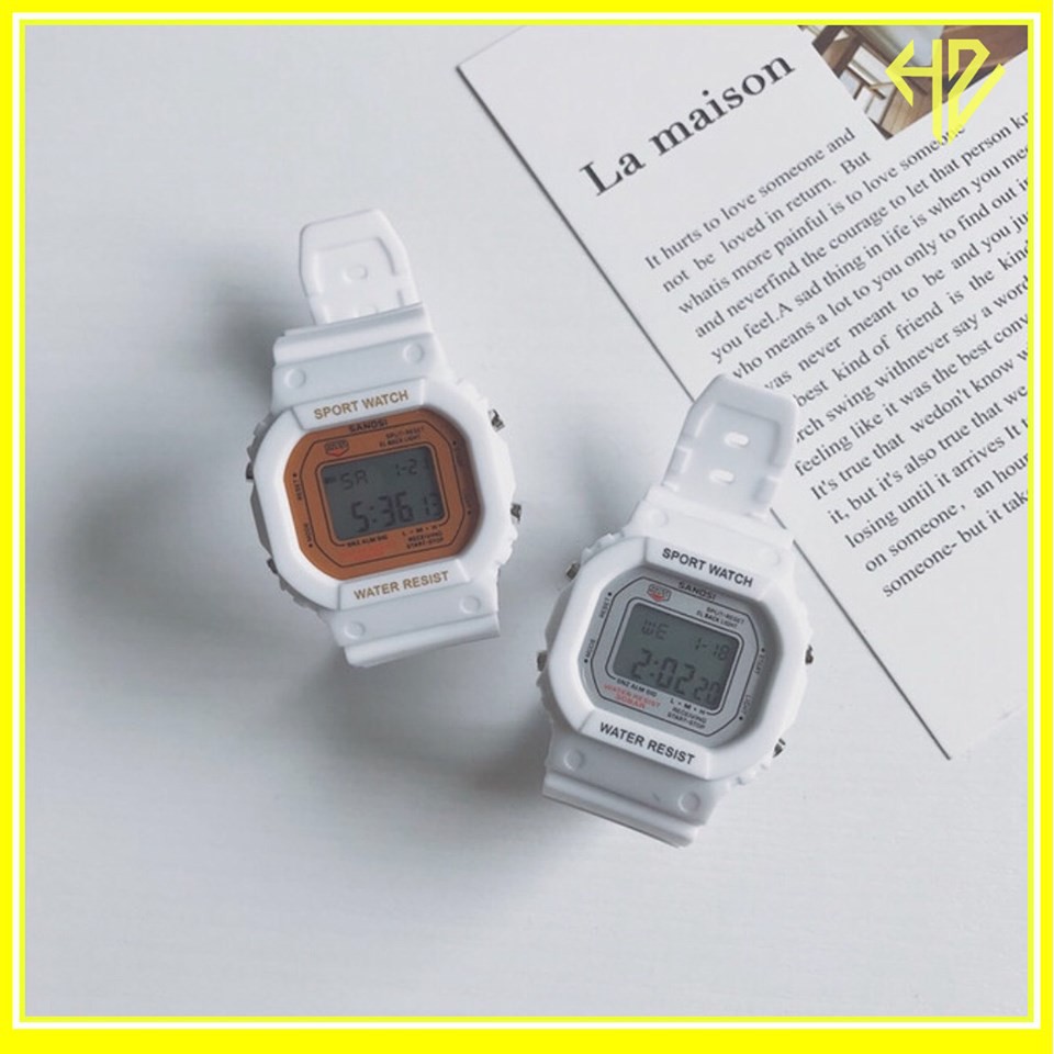 [Mã FAMAYFA2 giảm 10K đơn 50K] ĐỒNG HỒ NAM NỮ SANOSI VUÔNG THỂ THAO ĐIỆN TỬ D359 CẶP ĐÔI CAO CẤP | BigBuy360 - bigbuy360.vn