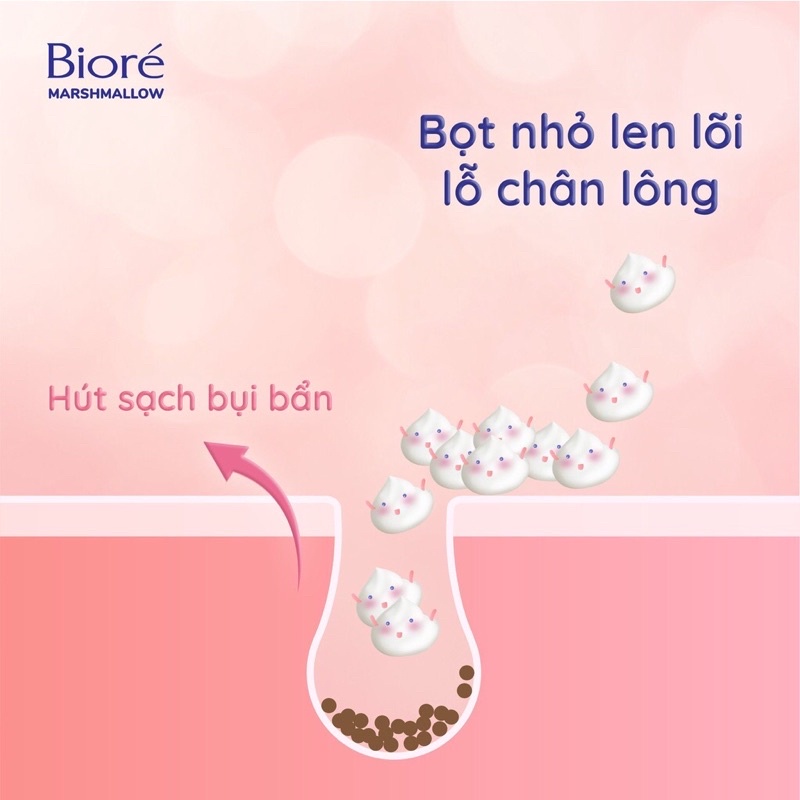 Sữa Rửa Mặt Tạo Bọt Bioré Marshmallow Whip 150ml